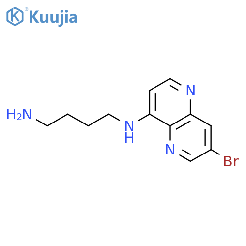 1,4-Butanediamine, N-(7-bromo-1,5-naphthyridin-4-yl)- structure