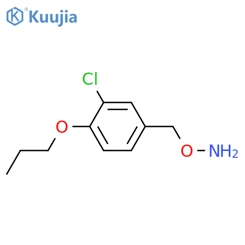Hydroxylamine, O-[(3-chloro-4-propoxyphenyl)methyl]- structure