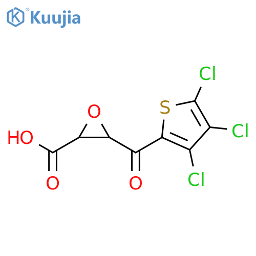 Oxiranecarboxylic acid, 3-[(3,4,5-trichloro-2-thienyl)carbonyl]- structure