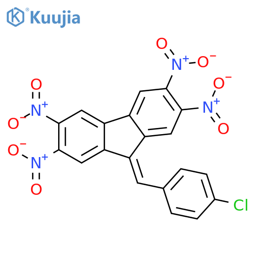 9H-Fluorene, 9-[(4-chlorophenyl)methylene]-2,3,6,7-tetranitro- structure