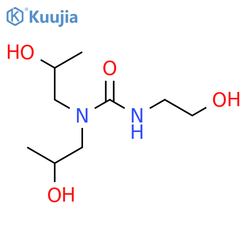 Urea, N'-(2-hydroxyethyl)-N,N-bis(2-hydroxypropyl)- structure