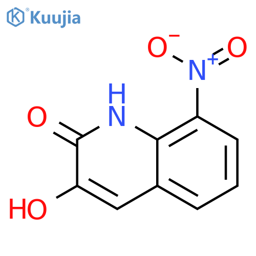 2(1H)-Quinolinone, 3-hydroxy-8-nitro- structure