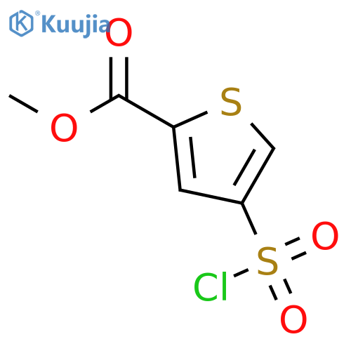 Methyl 4-(Chlorosulfonyl)thiophene-2-carboxylate structure