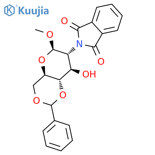 Methyl 4,6-O-Benzylidene-2-deoxy-2-N-phthalimido-beta-D-glucopyranoside structure
