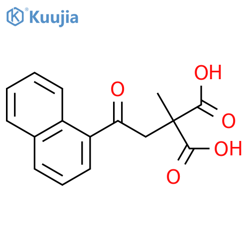 Propanedioic acid, methyl[2-(1-naphthalenyl)-2-oxoethyl]- structure