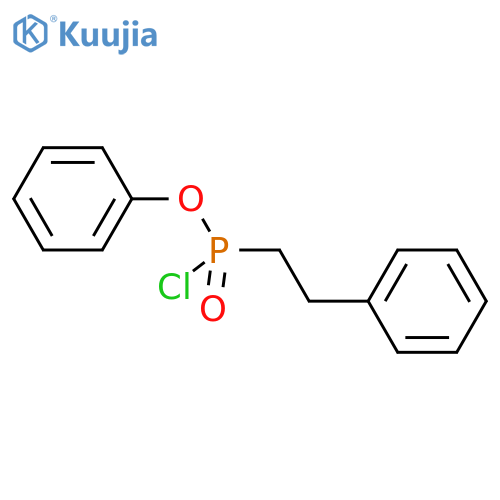 Phosphonochloridic acid, (2-phenylethyl)-, phenyl ester structure