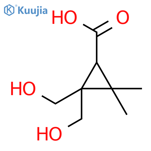 Cyclopropanecarboxylic acid, 2,2-bis(hydroxymethyl)-3,3-dimethyl- structure