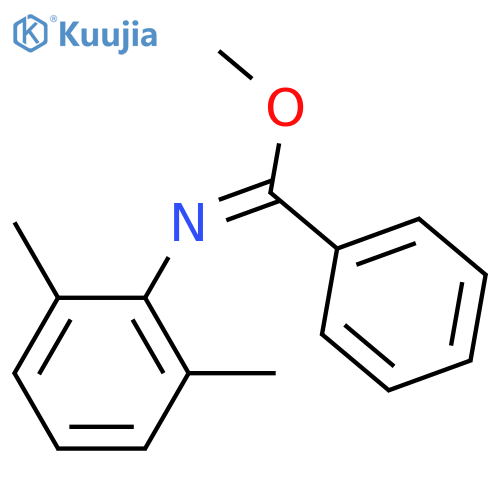Benzenecarboximidic acid, N-(2,6-dimethylphenyl)-, methyl ester, (E)- structure