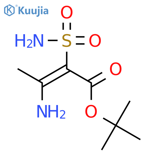 2-Butenoic acid, 3-amino-2-(aminosulfonyl)-, 1,1-dimethylethyl ester structure