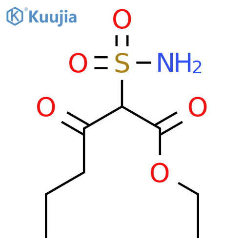 Hexanoic acid, 2-(aminosulfonyl)-3-oxo-, ethyl ester structure