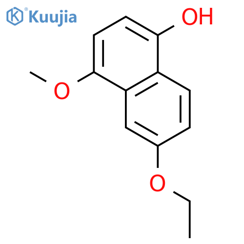 1-Naphthalenol, 6-ethoxy-4-methoxy- structure