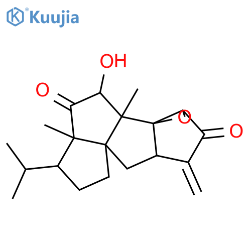 9-hydroxy-7a,9a-dimethyl-3-methylidene-7-(propan-2-yl)hexahydro-1aH,5H-pentaleno[6a',1':5,6]pentaleno[1,6a-b]oxirene-2,8(3H,6H)-dione structure