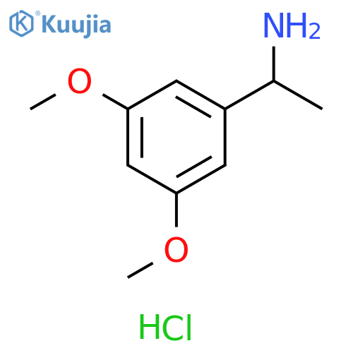 1-(3,5-dimethoxyphenyl)ethan-1-amine hydrochloride structure