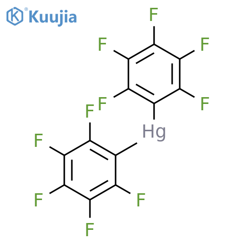 Mercury,bis(2,3,4,5,6-pentafluorophenyl)- structure