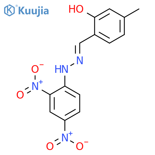 Benzaldehyde, 2-hydroxy-4-methyl-, (2,4-dinitrophenyl)hydrazone structure