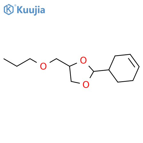 1,3-Dioxolane, 2-(3-cyclohexen-1-yl)-4-(propoxymethyl)- structure
