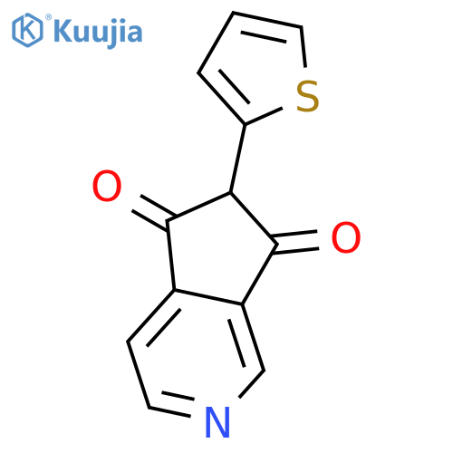 5H-Cyclopenta[c]pyridine-5,7(6H)-dione, 6-(2-thienyl)- structure