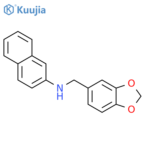 1,3-Benzodioxole-5-methanamine, N-2-naphthalenyl- structure