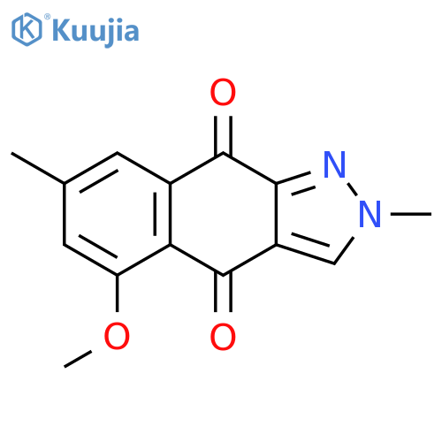 2H-Benz[f]indazole-4,9-dione, 5-methoxy-2,7-dimethyl- structure