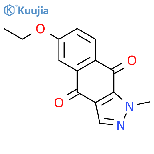 1H-Benz[f]indazole-4,9-dione, 6-ethoxy-1-methyl- structure