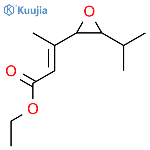 2-Butenoic acid, 3-[3-(1-methylethyl)oxiranyl]-, ethyl ester structure