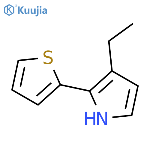 1H-Pyrrole, 3-ethyl-2-(2-thienyl)- structure