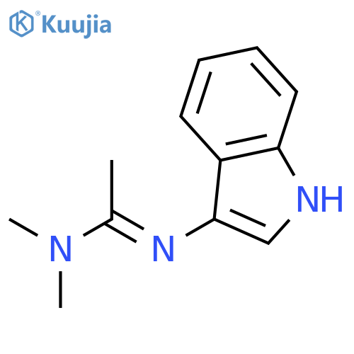 Ethanimidamide, N'-1H-indol-3-yl-N,N-dimethyl- structure
