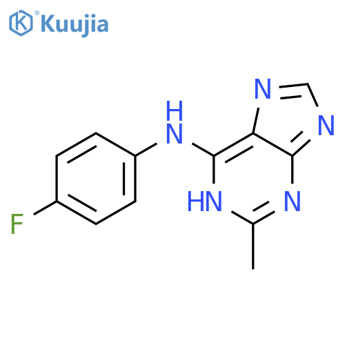 1H-Purin-6-amine, N-(4-fluorophenyl)-2-methyl- structure