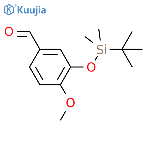 3-tert-Butyldimethylsiloxy-4-methoxybenzaldehyde structure