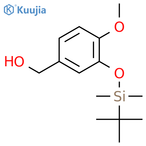 Benzenemethanol, 3-[[(1,1-dimethylethyl)dimethylsilyl]oxy]-4-methoxy- structure