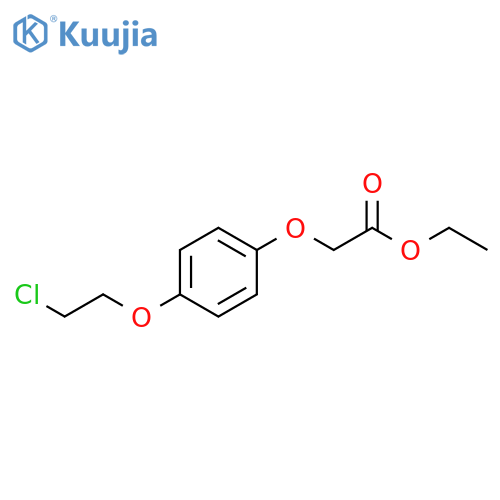 ethyl 2-4-(2-chloroethoxy)phenoxyacetate structure