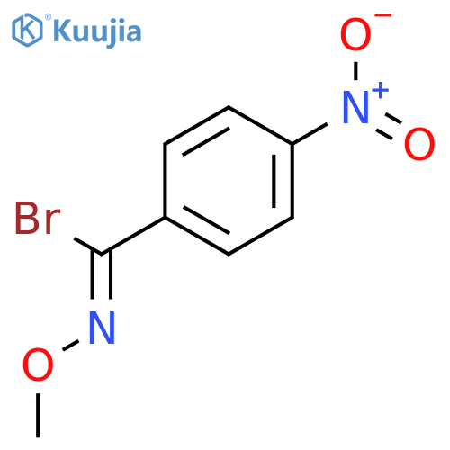 Benzenecarboximidoyl bromide, N-methoxy-4-nitro-, (Z)- structure
