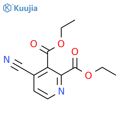 2,3-Diethyl 4-cyano-2,3-pyridinedicarboxylate structure