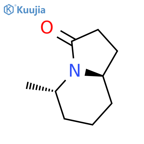3(2H)-Indolizinone, hexahydro-5-methyl-, cis- structure