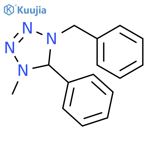 1H-Tetrazole, 4,5-dihydro-1-methyl-5-phenyl-4-(phenylmethyl)- structure