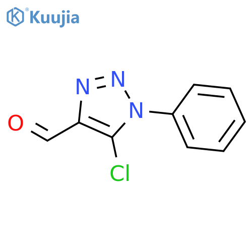 1H-1,2,3-Triazole-4-carboxaldehyde, 5-chloro-1-phenyl- structure
