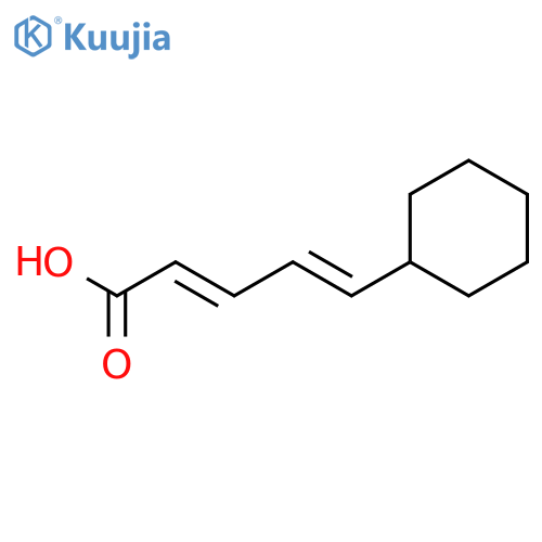 2,4-Pentadienoic acid, 5-cyclohexyl-, (E,E)- structure