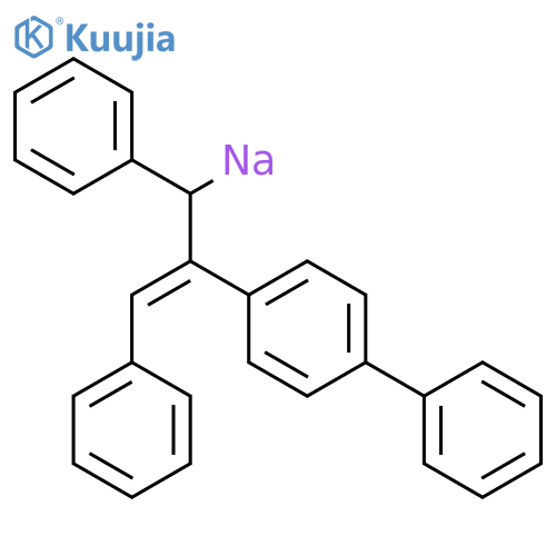 Sodium, (2-[1,1'-biphenyl]-4-yl-1,3-diphenyl-2-propenyl)- structure