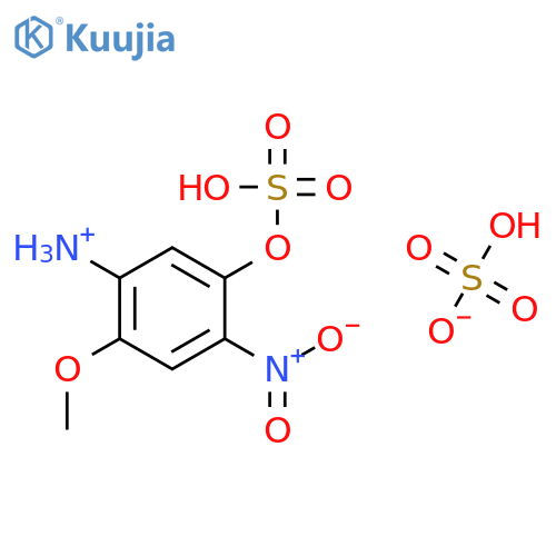 2-Methoxy-4-nitro-5-(sulphooxy)phenylammonium hydrogen sulphate structure