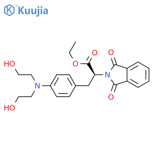 2H-Isoindole-2-aceticacid, a-[[4-[bis(2-hydroxyethyl)amino]phenyl]methyl]-1,3-dihydro-1,3-dioxo-,ethyl ester, (S)- (9CI) structure