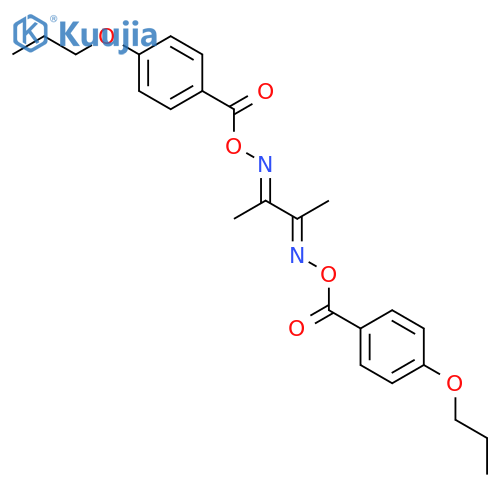 2,3-Butanedione, bis[O-(4-propoxybenzoyl)oxime] structure