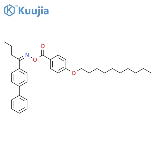 1-Butanone, 1-[1,1'-biphenyl]-4-yl-, O-[4-(decyloxy)benzoyl]oxime structure