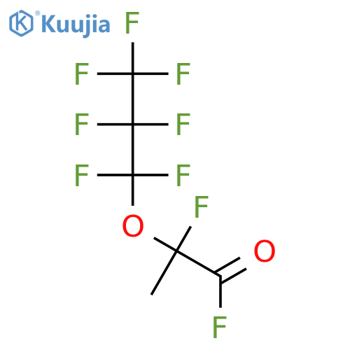 Propanoyl fluoride, 2-fluoro-2-(heptafluoropropoxy)- structure