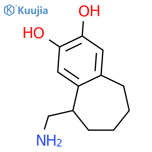 5H-Benzocycloheptene-2,3-diol,5-(aminomethyl)-6,7,8,9-tetrahydro- structure