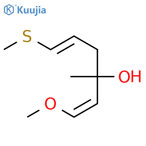 1,5-Hexadien-3-ol, 1-methoxy-3-methyl-6-(methylthio)-, (Z,E)- structure