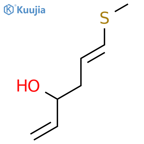 1,5-Hexadien-3-ol, 6-(methylthio)-, (E)- structure
