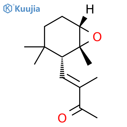 3-Buten-2-one, 3-methyl-4-[(1R,2R,6S)-1,3,3-trimethyl-7-oxabicyclo[4.1.0]hept-2-yl]-, (3E)-rel- structure