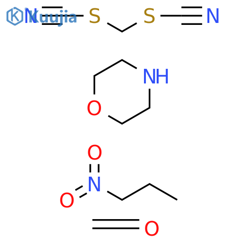 Thiocyanic acid, methylene ester, reaction products with formaldehyde, morpholine and 1-nitropropane structure
