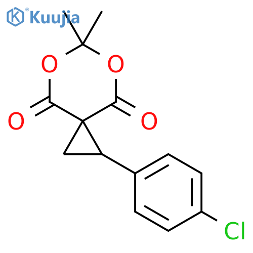 5,7-Dioxaspiro[2.5]octane-4,8-dione, 1-(4-chlorophenyl)-6,6-dimethyl- structure