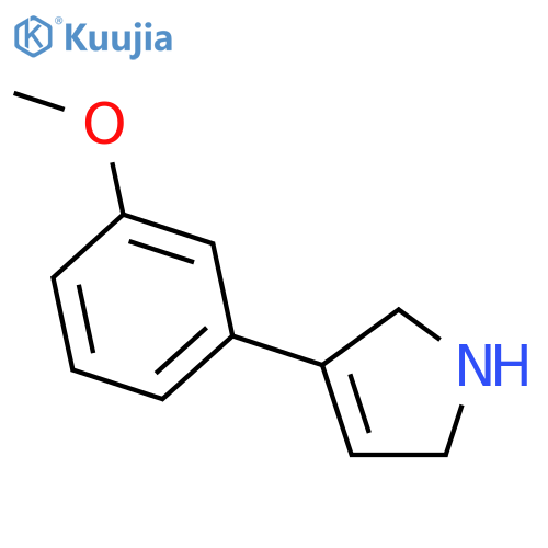 3-(3-methoxyphenyl)-2,5-dihydro-1H-pyrrole structure